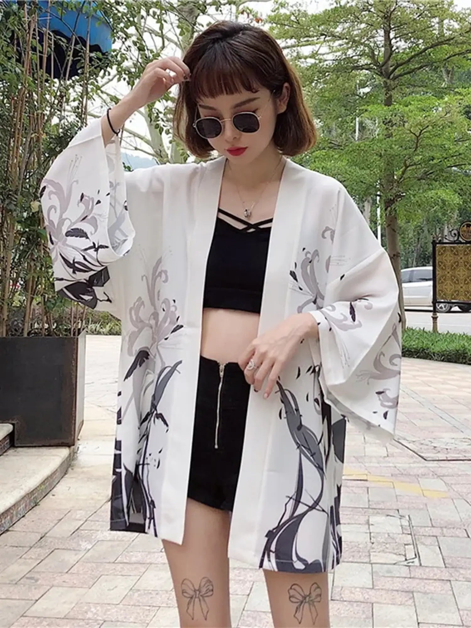 Veste kimono Corbeau