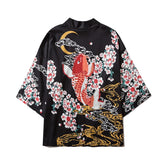 Haori | carpe dorée Noir