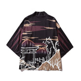 Haori | torii et montagne Noir