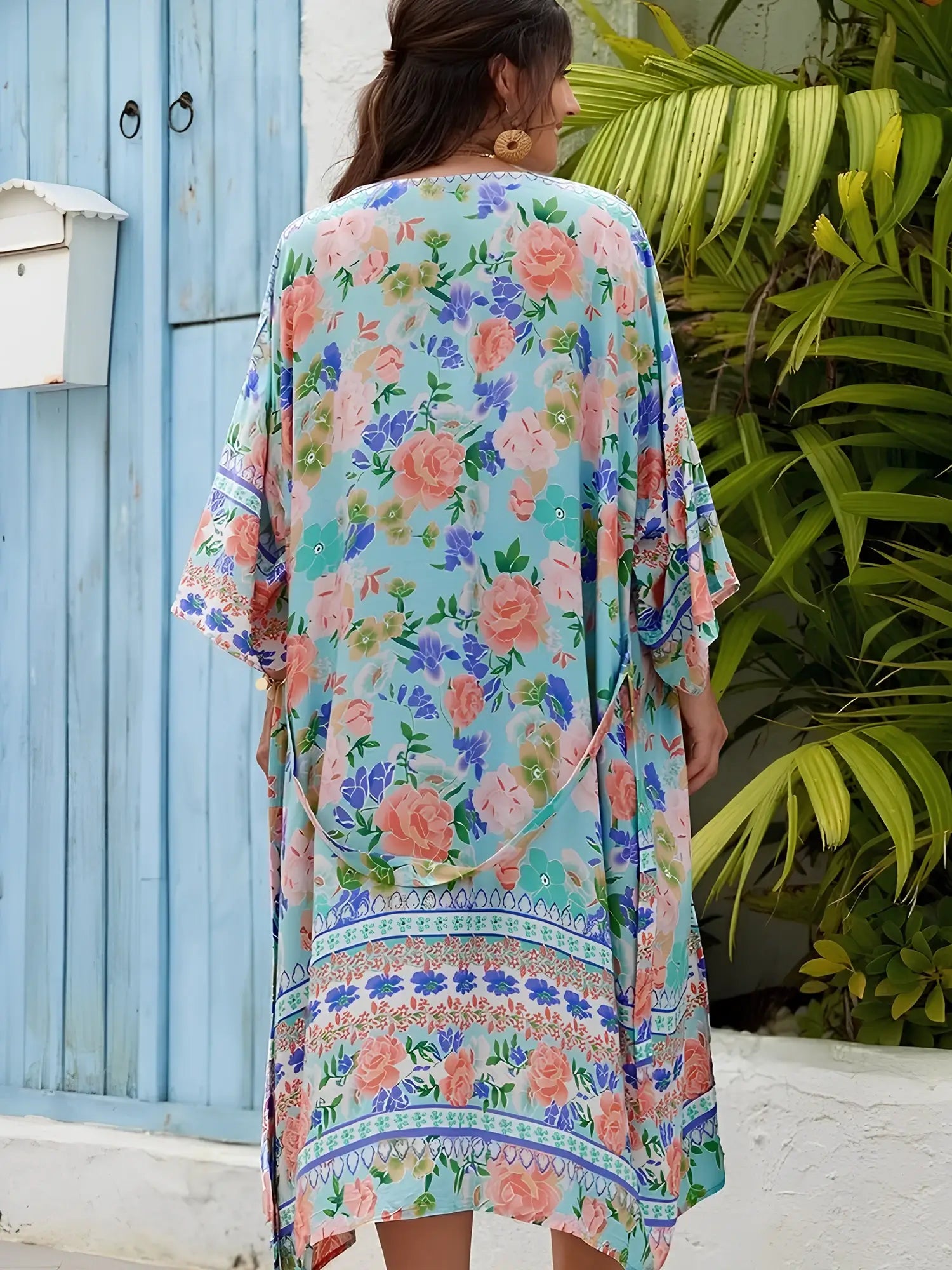 vĂŞtement de plage style kimono