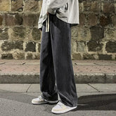 pantalon en toile denim droit