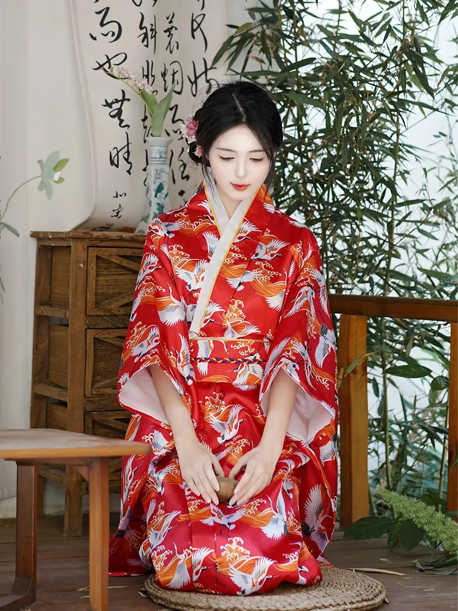 Kimono Japonais Tsuru