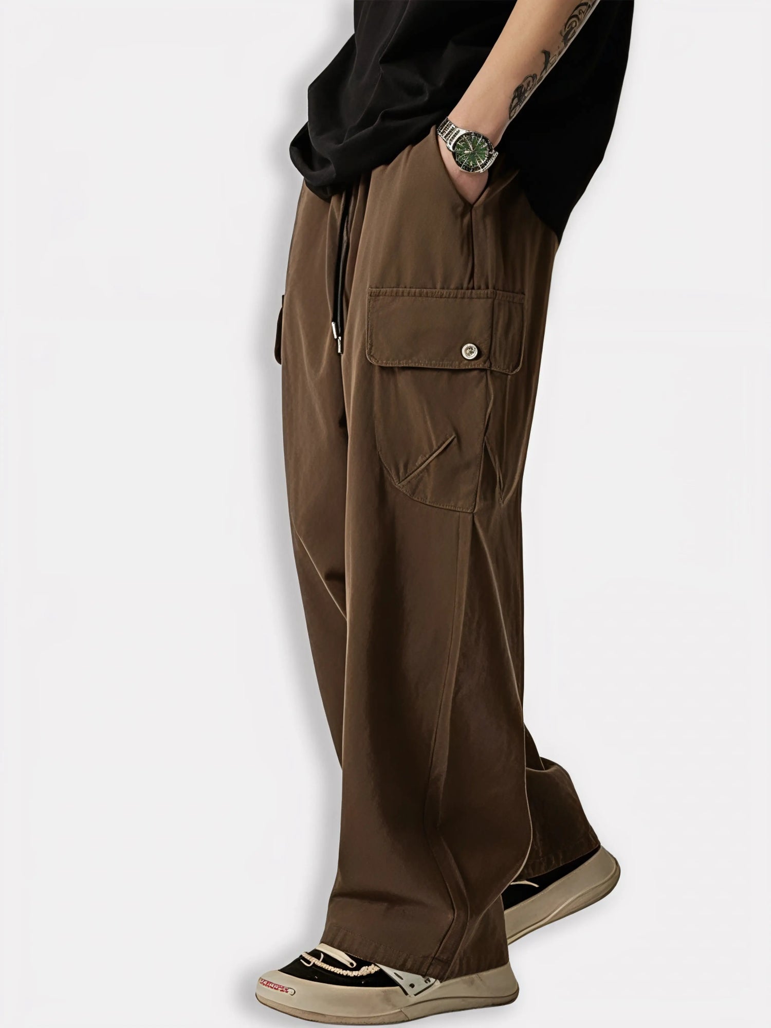 Pantalon Japonais Cargo en Coton