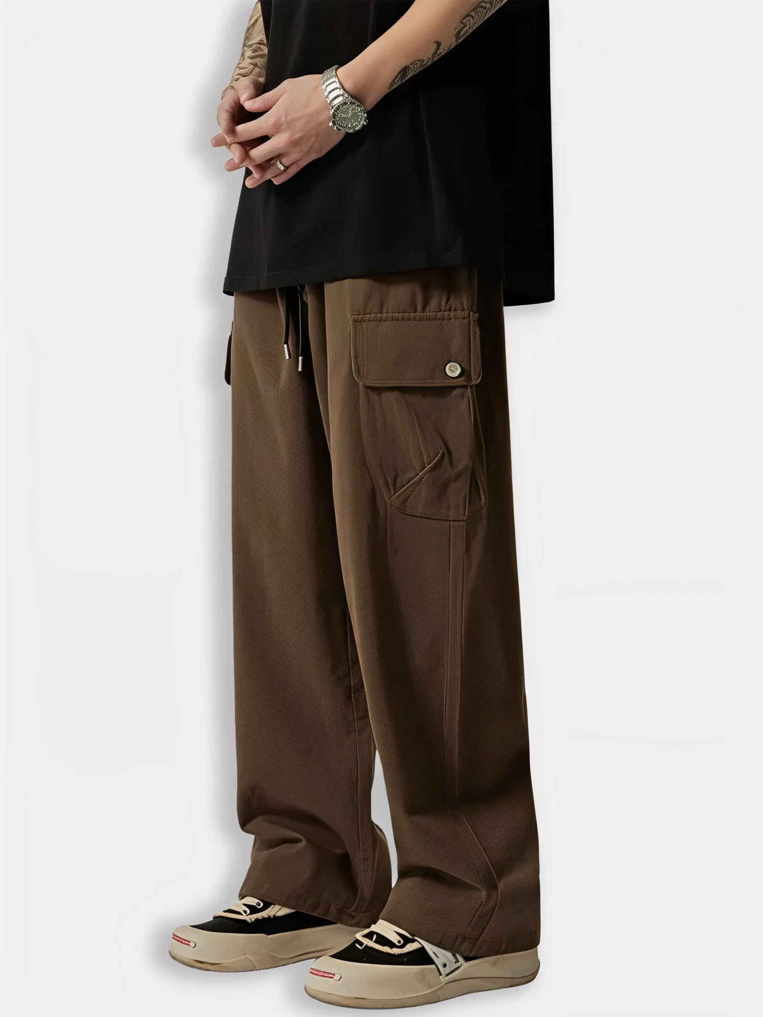 Pantalon Japonais Cargo en Coton