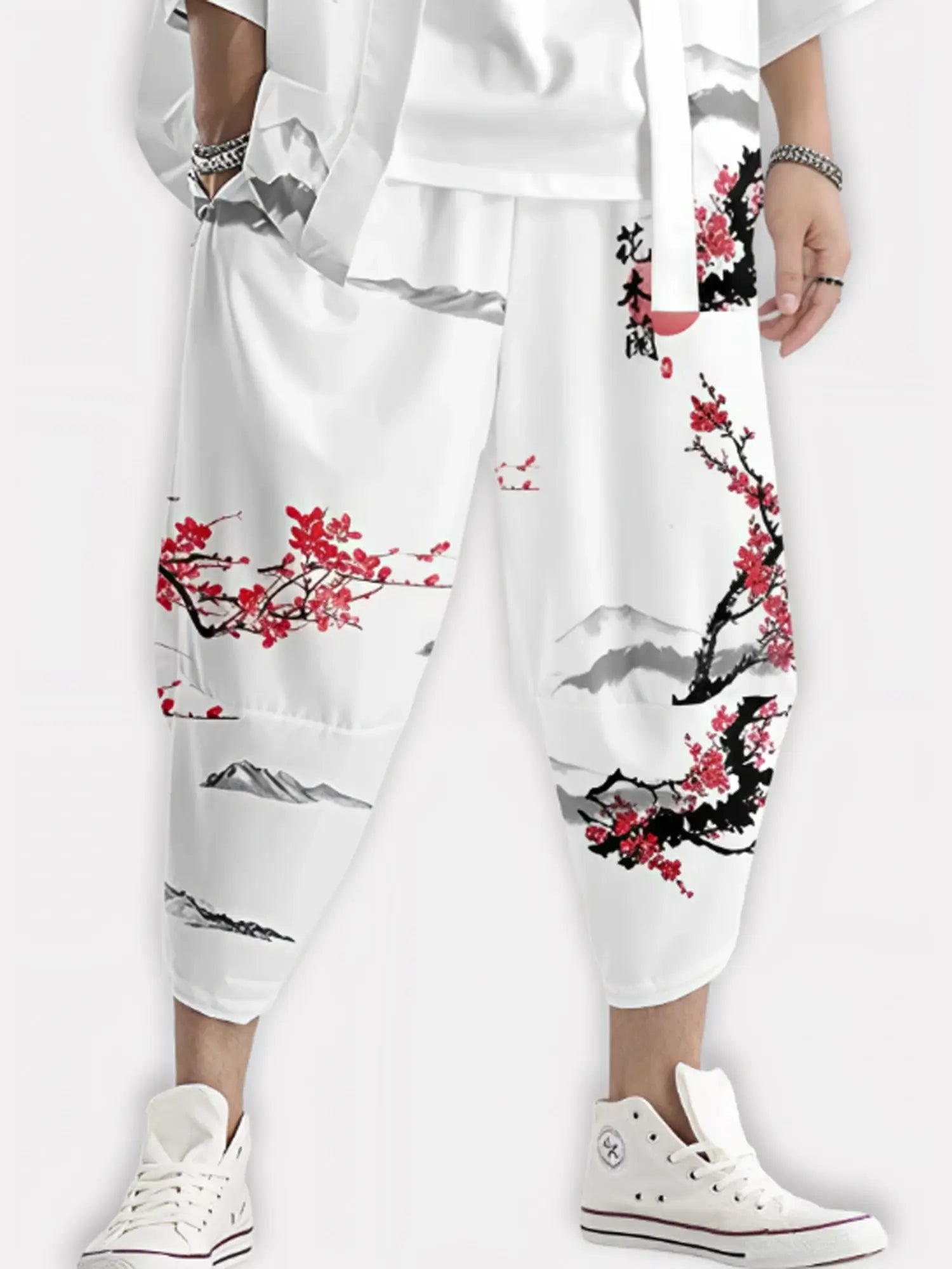Pantalon Japonais Homme Sérénité Fleurie