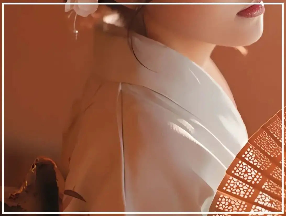 femme en kimono japonais tradionel