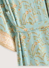 kimono bleu style bohème