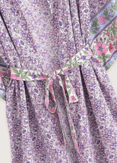 kimono floral lilas