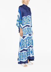 robe kimono élégante saphir