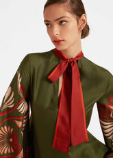 robe kimono avec motifs sauvages