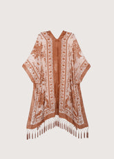 veste kimono japonais en fleurs roses