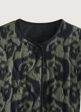 veste kimono en ikat vert olive