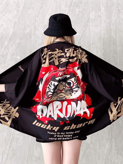 veste kimono style daruma
