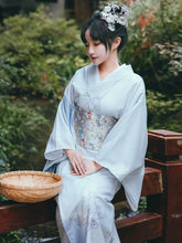 kimono Yukine en soie avec motifs japonais