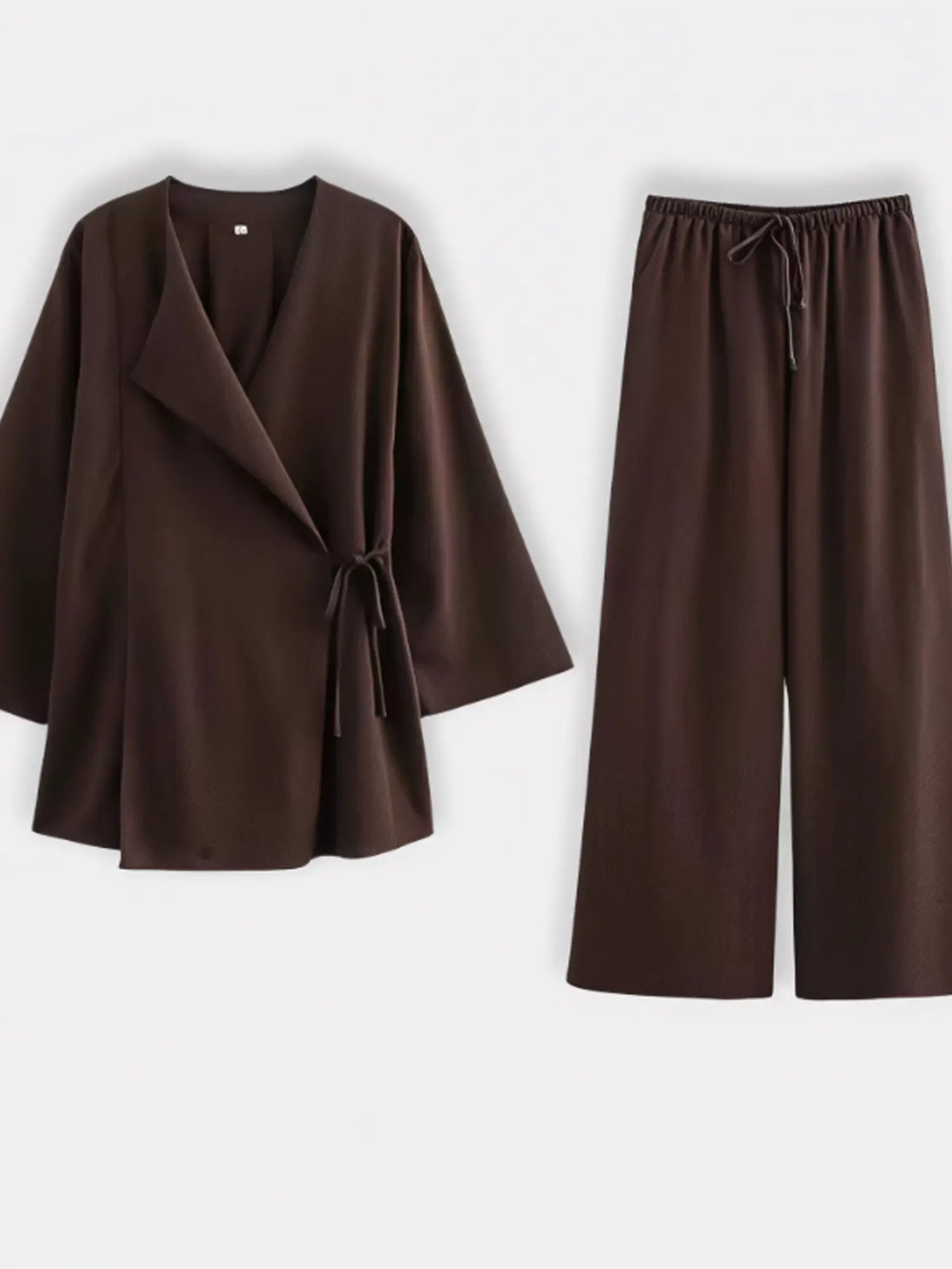Ensemble kimono femme Élégance Chocolat