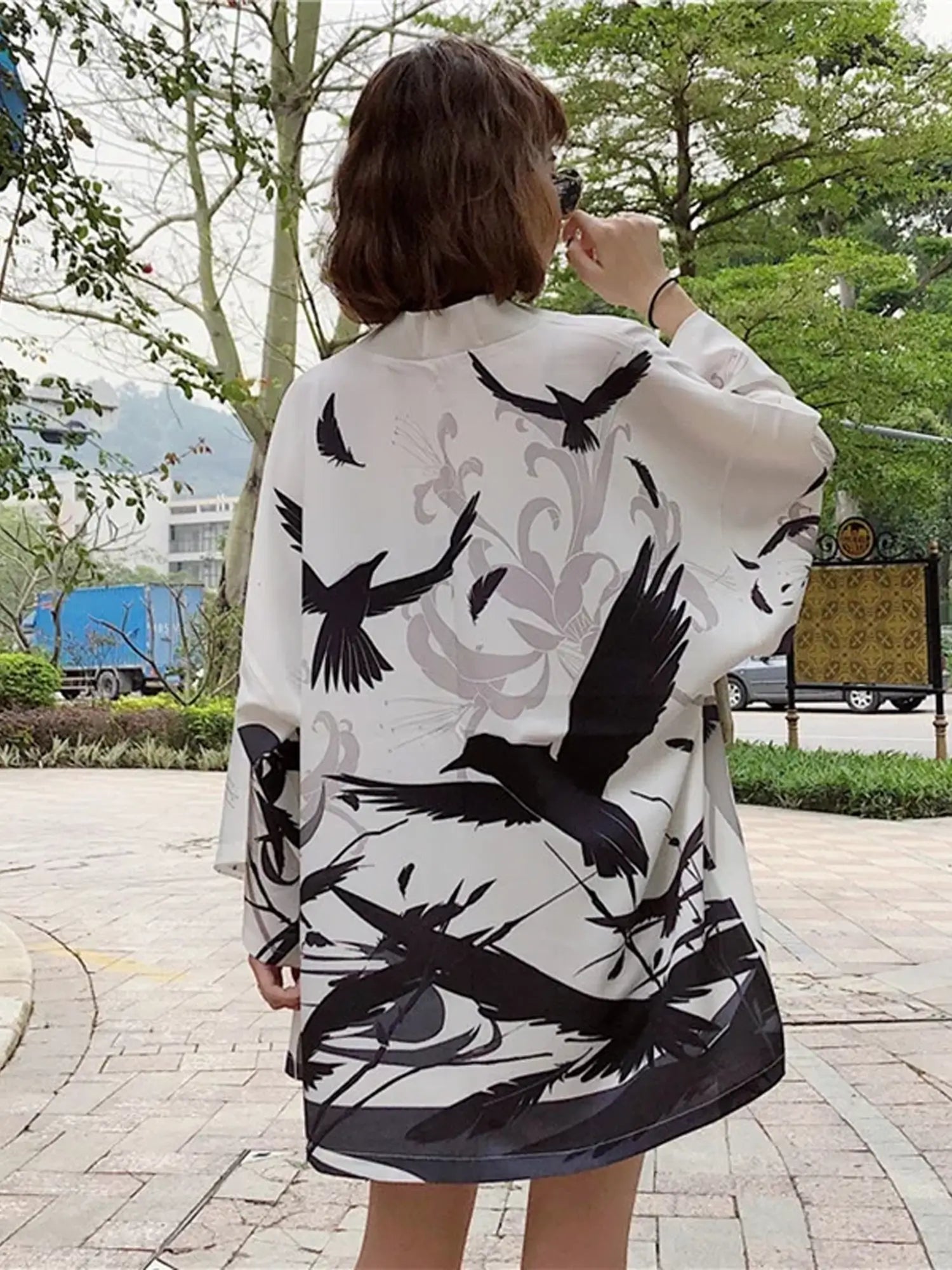 Veste kimono Corbeau