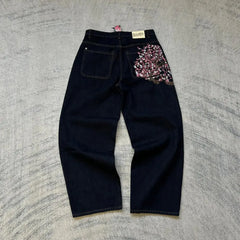 pantalon baggy avec motifs sakura