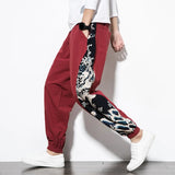 pantalon inspiré du Japon dragons