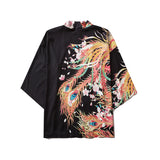 Haori | phénix doré Noir