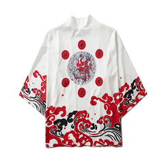 Haori | masque et disques rouges Blanc