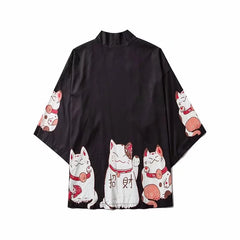 Haori | chats porte bonheur Noir
