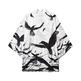 Haori | vol de corbeaux blanc Blanc