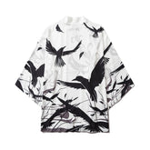 Haori | vol de corbeaux blanc Blanc