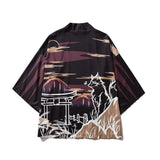 Haori | torii et montagne Noir