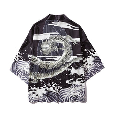 Haori | dragon des flots Noir