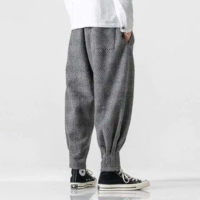 pantalon ample style japonais pour homme