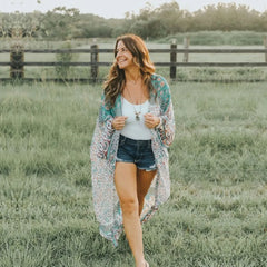 vêtement de plage style kimono