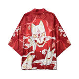 Haori | masque de renard rouge Rouge