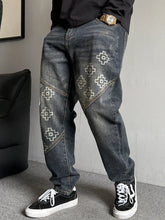 jean style patchwork japonais hip hop