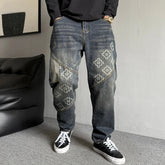 Jean Patchwork Japonais Hip Hop