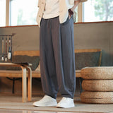 pantalon en coton style japonais