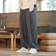 pantalon en coton style japonais