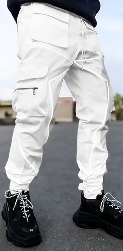 Pantalon Cargo Hip Hop Japonais Réfléchissant