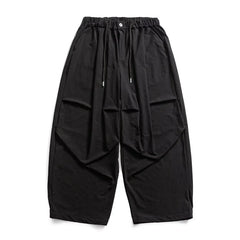 pantalon décontracté japonais avec taille élastique