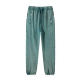 pantalon décontracté japonais avec finition vintage