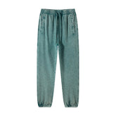 pantalon décontracté japonais avec finition vintage