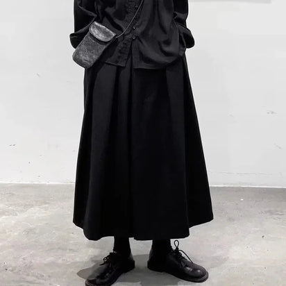 pantalon hakama large japonais pour homme
