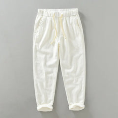 pantalon respirant en lin homme