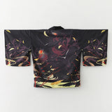 Haori | vol de corbeaux Noir, dos
