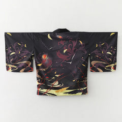 Haori | vol de corbeaux Noir, dos