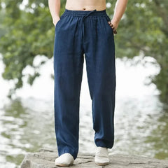 Pantalon Léger En Lin Japonais D'été