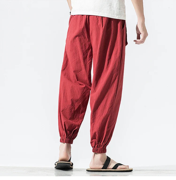 pantalon ample style japonais