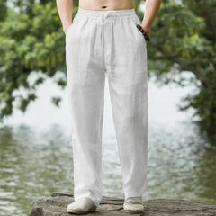 pantalon d'été fabriqué en lin japonais