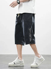 pantalon jean court style japonais décontracté