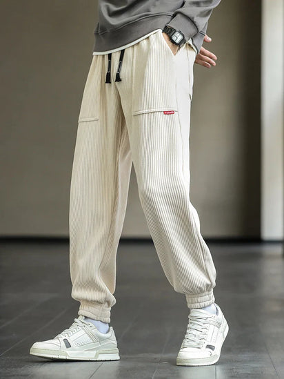 Pantalon De Streetwear En Velours Côtelé