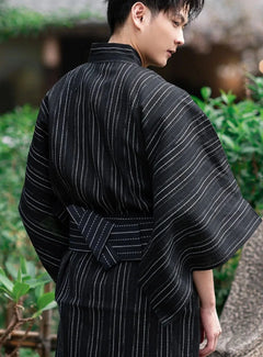 kimono traditionnel japonais pour homme en coton